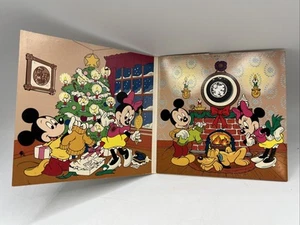 Disney Rarities Mint Holiday Greeting 1990/91 LTD ED .999 Silver Coin - Picture 1 of 11