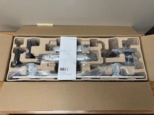 Humanscale M8.1 Silver Dual Monitor Arm Clamp Mount M81CMSB2B NEW OPEN BOX - Afbeelding 1 van 15