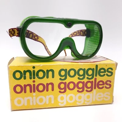 Gafas de cebolla vintage gris campo EPI plástico sin lágrimas seguridad cocinero chef Foto 1 de 4