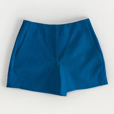 Theory 羊毛混纺正装短裤 | 蓝色 | 0 码 | 豪华 — 第 1/4 张图片