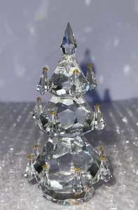 Preciosa Crystal 4" Christmas Tree Figurine 13119061 Holiday - Picture 1 of 6