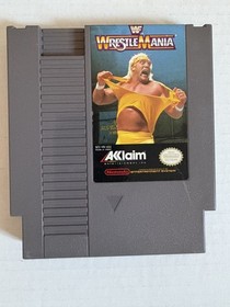 WWF Wrestlemania (Nintendo 1988) ACCLAIM NES CART 100% AUTENTICO TESTATO FUNZIONANTE