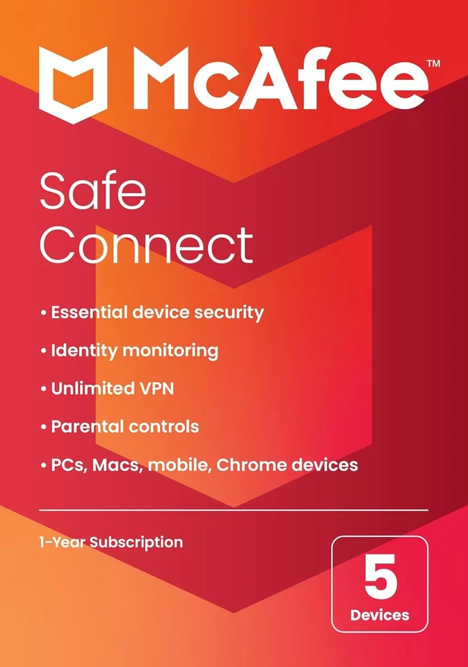 McAfee LiveSafe 2018 Unlimited Devices Pcs Mac Android IOS 1 Year License
