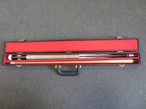 Vintage Lucasi 409 Black White Pool Cue in Carrying Case - Imagen 1 de 14