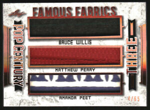 2021 Leaf Famous Fabrics Bruce Willis Matthew Perry Amanda Peet /65