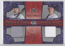 2005 Sweet Spot Majestic Materials Dual Swatch /25 Hank Blalock Mark Teixeira