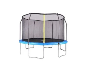 Super Bounce 12ft Trampoline With Safety Enclosure With Free Cover - Picture 1 of 2