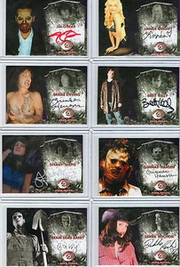 Tarjetas de terror XL Scream Queens & Directors selección de tarjetas autógrafos casi nuevo necroscopio - Imagen 1 de 54