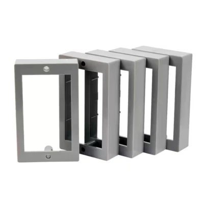 RECEPTXTENDERS 1-Gang 3/4 In. Electrical Receptacle Box Extension Ring 5-Pack