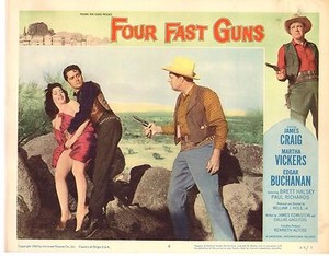 james craig martha vickers edgar buchanan four fast guns  11x14 Lobby Card LC793