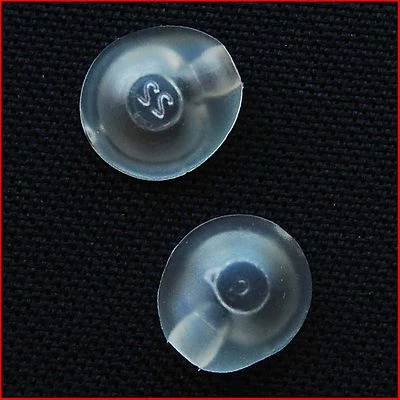 2 EARGELS NEW SMALL ORIGINAL GENUINE OEM JABRA HEADSET EAR BUD GEL GELS MINIGELS - Image 1 of 4