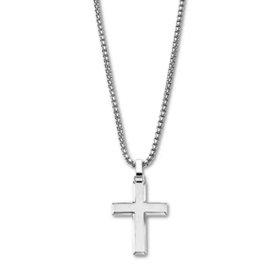 Collana Uomo Lotus Style LS2453/1/1 In Acciaio Con Croce Satinata - Immagine 1 di 2