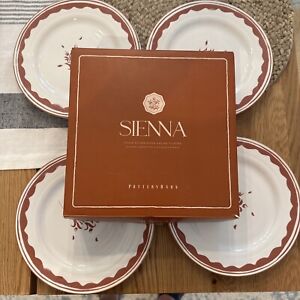 🆕 New w/ Box - Pottery Barn Sienna Four Stoneware Salad Plates - Thanksgiving