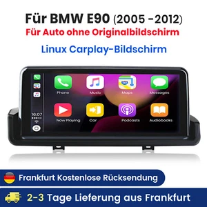 Carplay Linux Autoradio Für BMW E90 E91 E92 05-2012 Idrive GPS Navi SWC BT USB - Imagen 1 de 13