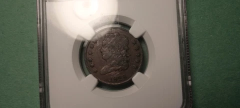1828 12 STAR Classic Head Half Cent NGC VF Details. Free Shipping Cover