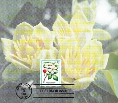 USPS 1st Day Ceremony Program #3197 (3193-7) Flowering Trees: Pacific Dogwood - Image 1 of 4