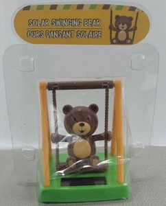 OSO DE PELUCHE OSCILANTE con energía solar luz solar juguete baile cabeza bobble regalo y premio - Imagen 1 de 12