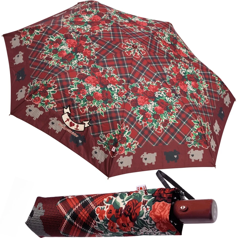 Knirps Rosas Mujer Paraguas Flores de Bolsillo Blutsgeschwister Foto 1 de 4