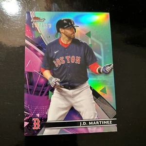 J.D. Martinez 2021 Topps Finest Aqua Refractor 199/199 Boston Red Sox ¡Fin del libro! - Imagen 1 de 4