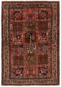 Bakhtiar Handgeknüpfter Perserteppich 194x135 cm-Nomadic,Orient,Carpet,Rug,Rot - Picture 1 of 11