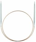 Addi Circular Knitting Needle 39 3/8in Brass Tip + Gold Cable - for Selection