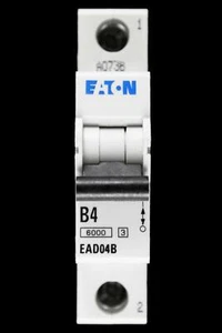 EATON 4 AMP CURVE B 6kA MCB CIRCUIT BREAKER EAD04B - Picture 1 of 7