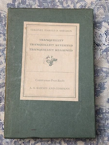 Tranquility Tranquility Revisited Tranquility Regained Harold Sheldon 3Vol 1945 - Imagen 1 de 24