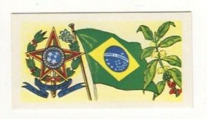 World Products Card with Country Flag 1959. Brazil Coffee