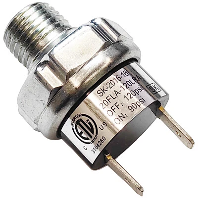 90-120 PSI 1/4" Air Pressure Switch For Horn Compressor Tank Air Ride Suspension - Image 1 of 4