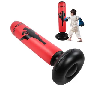 Punching Bag Strength Training PVC Inflatable Strike Column Wall Tumbler Box - Picture 1 of 17