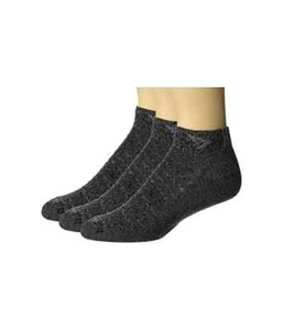 Drymax L10124 Uni Grey Running Lite Mini Crew 3-Pack Socks Size M-3.5-5.5/W 5-7 - Picture 1 of 3