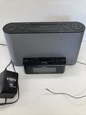 Sony Dream Machine ICF-CS10iP Alarm Clock AM/FM Stereo Radio w/ iPod iPhone Dock - Image 1 of 4