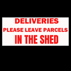 Parcels &amp; Post DELIVERY INSTRUCTIONS SIGNS : acrylic sheet with permanent Print
