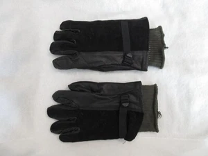U.S MILITARY STYLED LEATHER GLOVES COLD WET WEATHER SIZE 5 LARGE W/LINER - Picture 1 of 12
