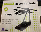 Top HDTV Antenna, Indoor TV Aerial TP-006, UHF Indoor TV, Tilts & Rotates -Black