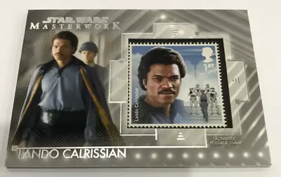 2020 STAR WARS MASTERWORK CARD STAMP RELIC CARD SC-LC LANDO CALRISSIAN - Image 1 of 2