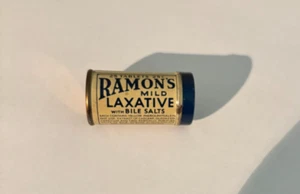 VINTAGE Ramons mild Laxative , great Little Doctor Logo on cap - Picture 1 of 3