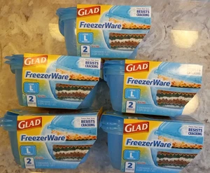 10 Gladware Gefriergeschirr Lebensmittelbehälter groß 64 Unzen BPA-frei | KOSTENLOSER VERSAND - Bild 1 von 6
