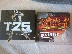 Beachbody Insanity (10 Disc) & Focus T25 Get It Done (9 Disc) - Imagen 1 de 2