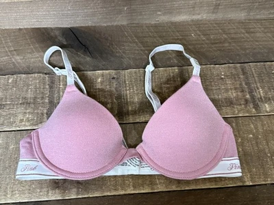 ⚡️Victoria's Secret PINK Wear Everywhere Lightly Lined Bra Underwire 32A NEW⚡ - Image 1 of 4