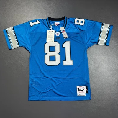 100% Authentic Calvin Johnson Mitchell Ness 2007 Detroit Lions Jersey Size 48 XL - Image 1 of 4