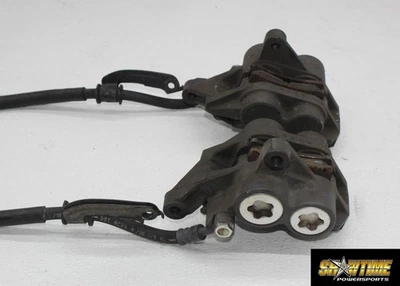 06-15 YAMAHA FZ1 RIGHT LEFT FRONT BRAKE CALIPER SET PAIR CALIPERS LINE HOSE - Image 1 of 4
