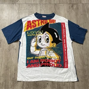 Vintage Astro Boy Osamu Tezuka Anime 90s shirt Sz Large Mens Mighty Atom Single - Picture 1 of 8