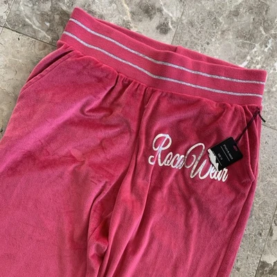 Rocawear Pants Womens 1X Velour Joggers Lounge Pockets Retro Y2K NWT - Image 1 of 4