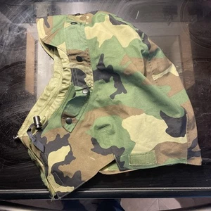 GI Woodland Camo Cold Weather Goretex Parka Hood Size Medium - Picture 1 of 6