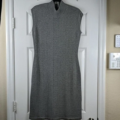 Новый с Ярлыками Brooks Brothers платье женщин большой Lg L серый шерсти смесь свитер - Изображение 1 из 4