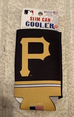 Pittsburgh Pirates Slim Can Cooler Sleeve 12oz WinCraft MLB NUEVO Foto 1 de 2