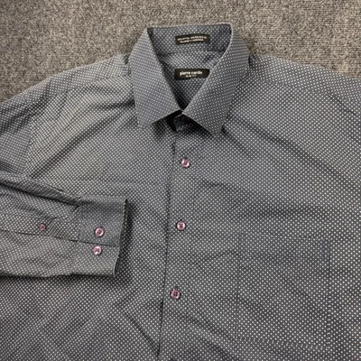 Рубашка Pierre Cardin Slim Fit темно-синяя на пуговицах с длинным рукавом размер XL - Изображение 1 из 4