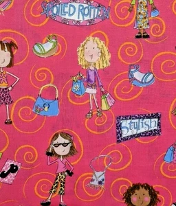3.1 yds 45"W Vtg 2004 Me & My Big Ideas Cotton Fabric Cranston - Picture 1 of 12