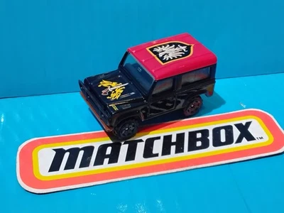 2007 MATCHBOX HITCH & HAUL DRAGON CASTLE PLAY SET LAND ROVER 90 NINETY BLACK RED - Image 1 of 4